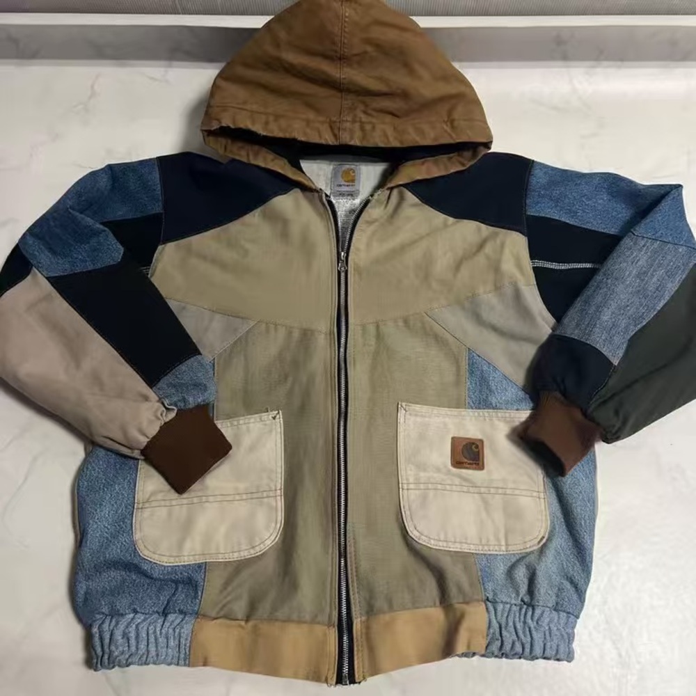 Carhartt Multicolor Patchwork Hooded Jacket - image 1
